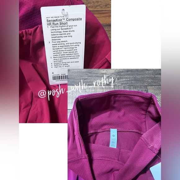 🍋 Lululemon SenseKnit Composite High-Rise Running Short, NWT - Picture 6 of 12